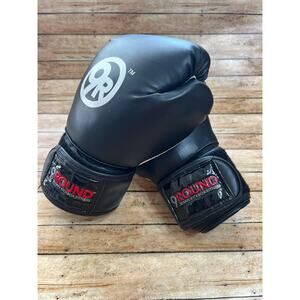 9 Round Black & White Classic Boxing Gloves Fitness Kickboxing Training Unisex